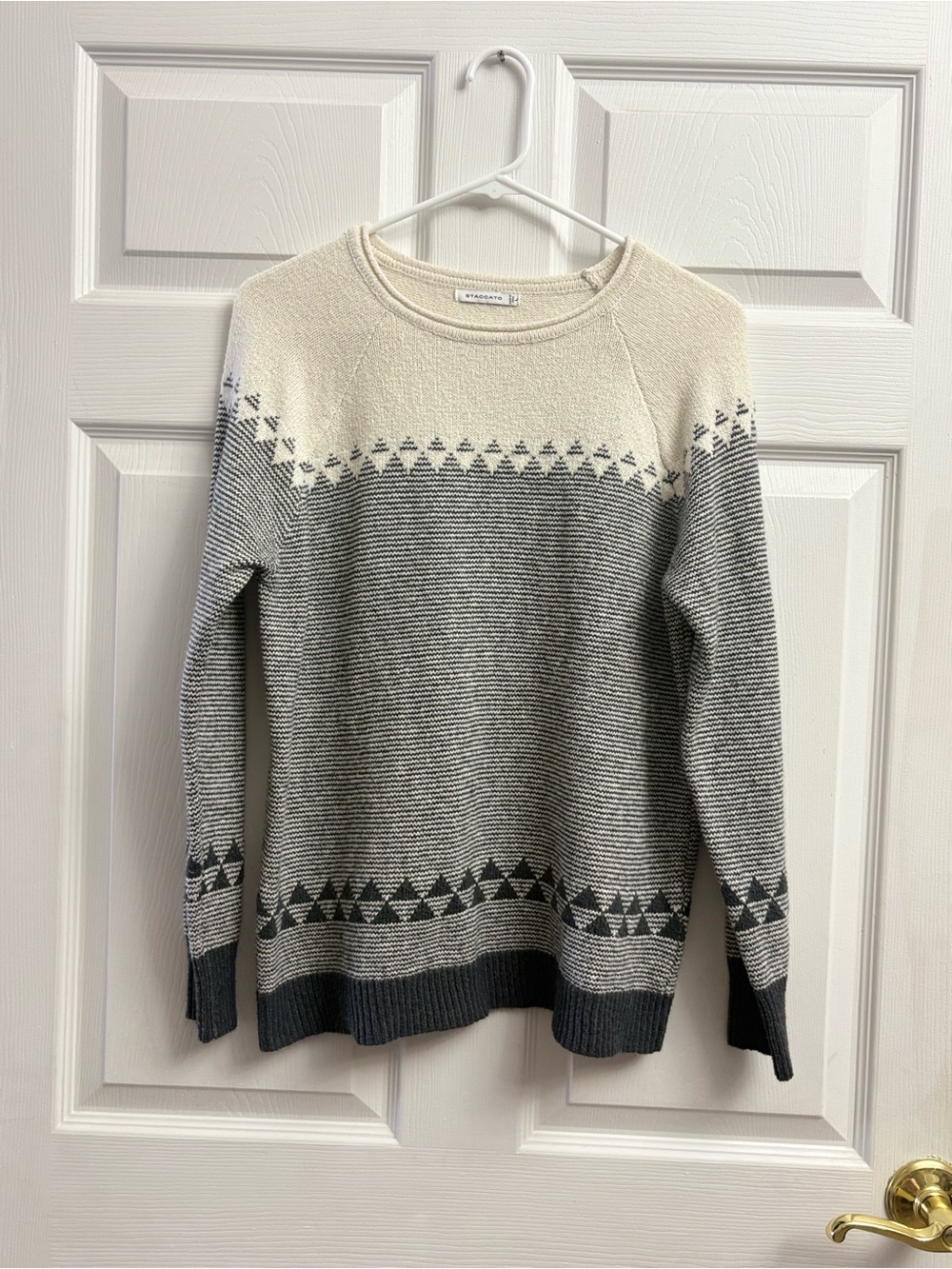 Staccato Women’s Crewneck Knit Long Sleeve Sweater